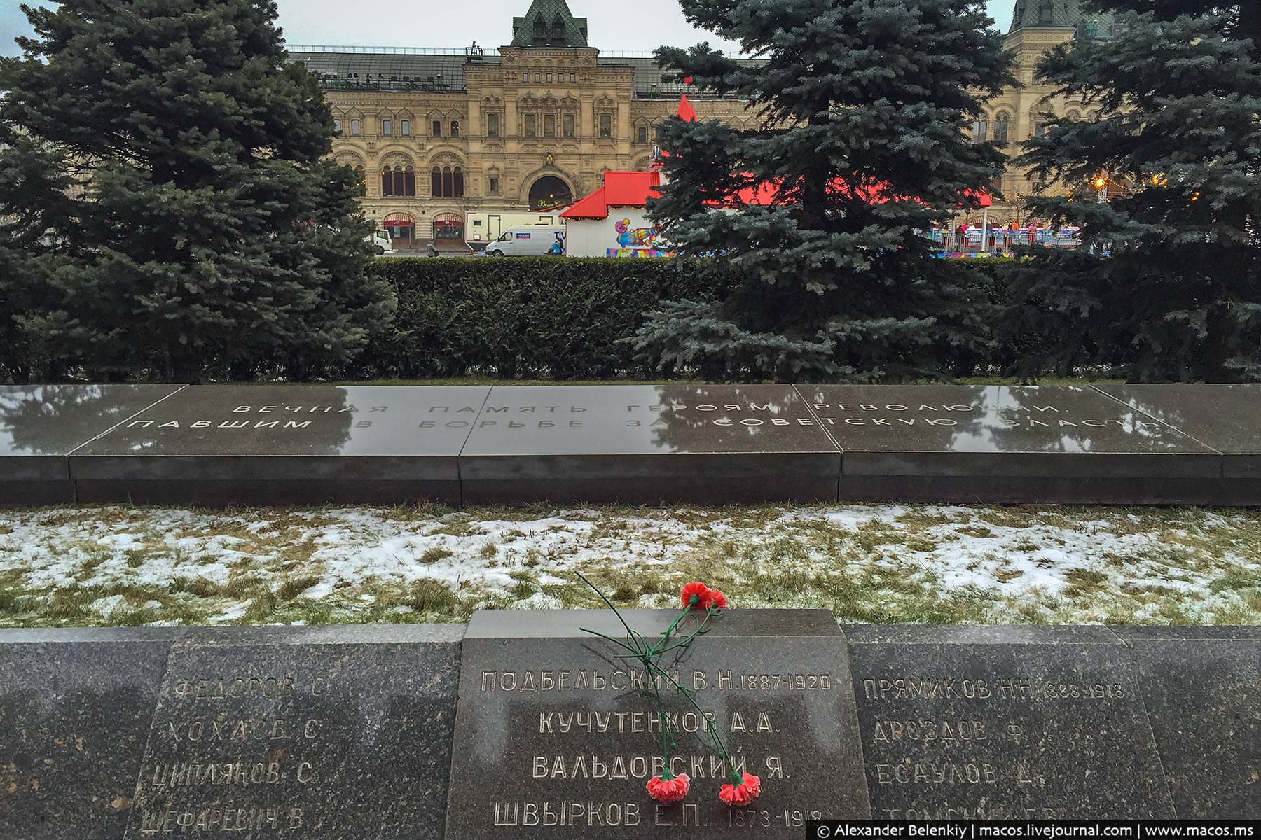 Братские захоронения у кремлевской стены