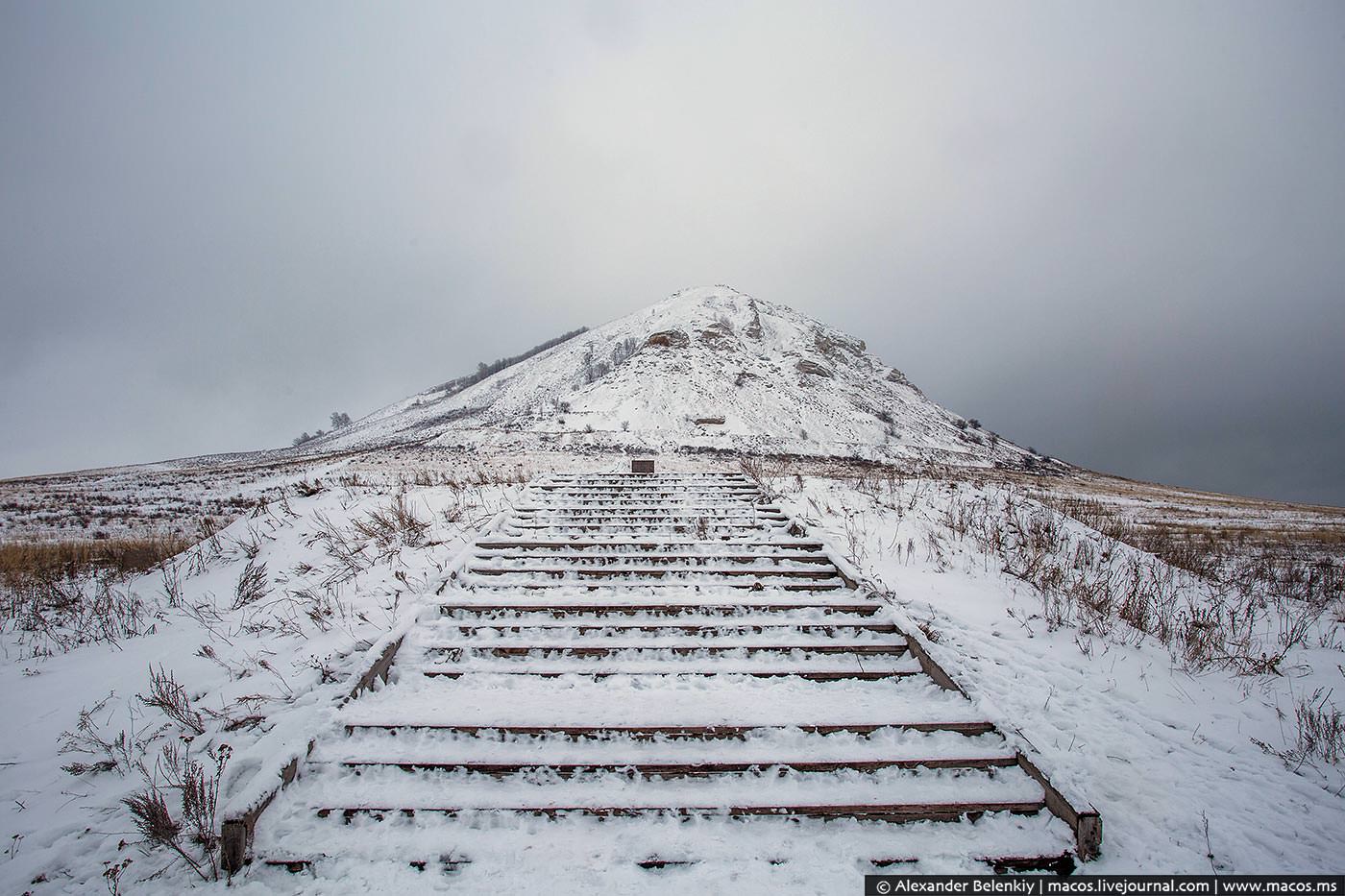 Гора Торатау зимой