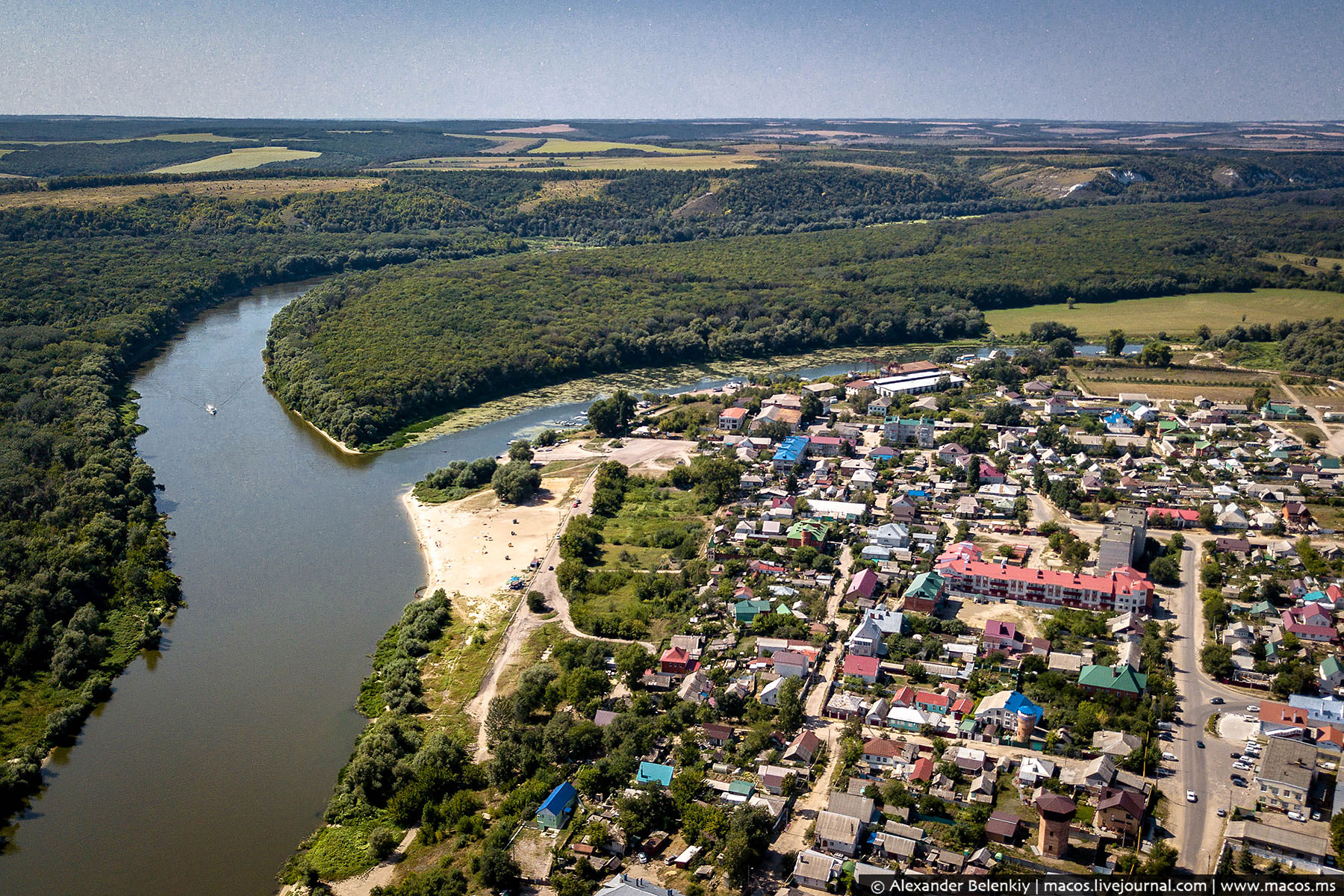 Река Дон в Павловске Воронежской области